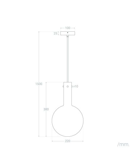 Suspension Verre Olivo