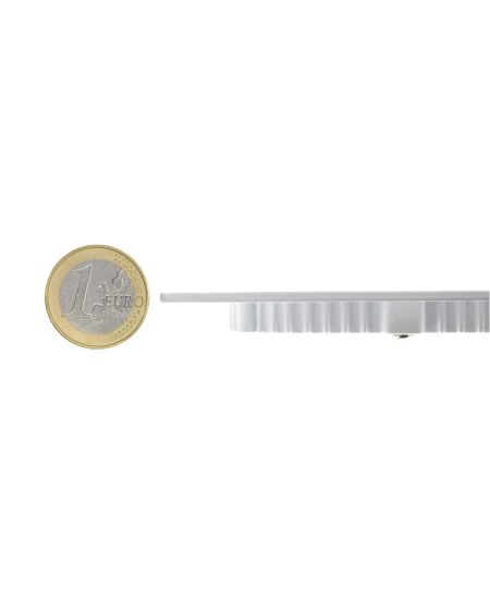 Boîte de 40 Dalles LED 12W Carrée Extra-Plate Blanc Froid Coupe 155x155mm