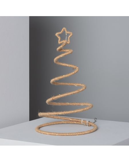 Sapin de Noël LED Corde Spiraly à Piles
