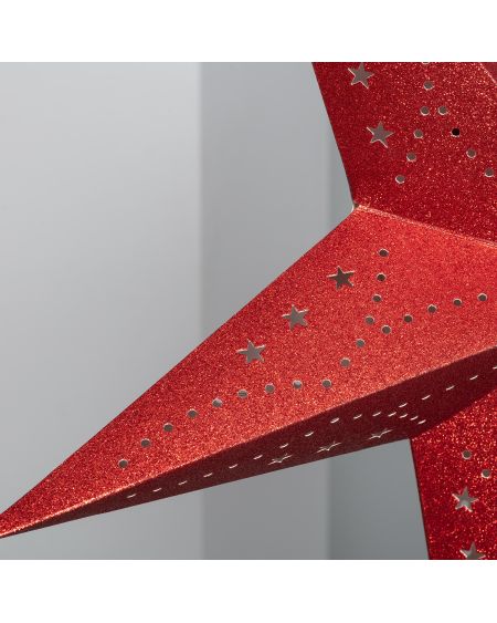 Étoile LED Papier avec Piles Parilti