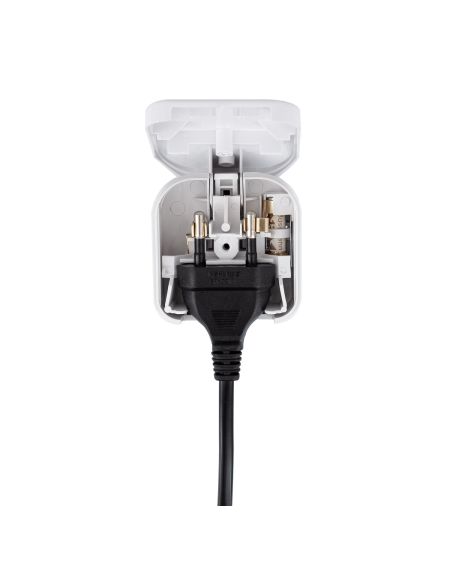 Adaptateur Prise Type C Tête Plate avec Câble Droit à Prise Type G (UK)