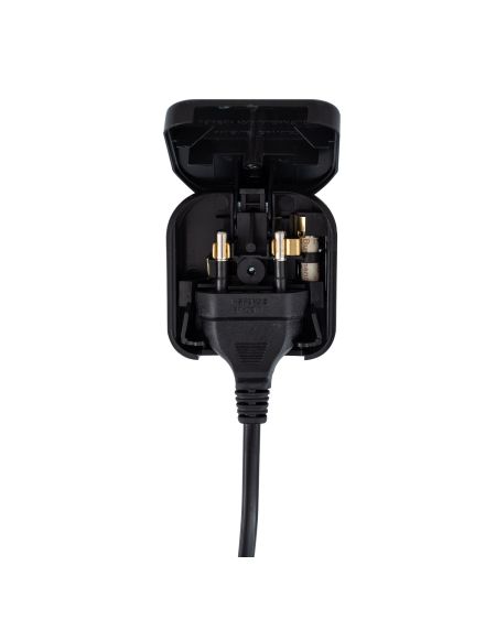 Adaptateur Prise Type C Tête Plate avec Câble Droit à Prise Type G (UK)