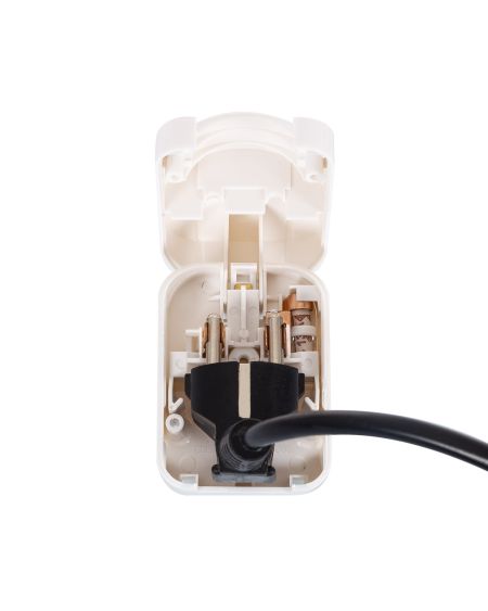 Adaptateur Prise Type F Tête Large avec Câble Bas à Prise Type G (UK)