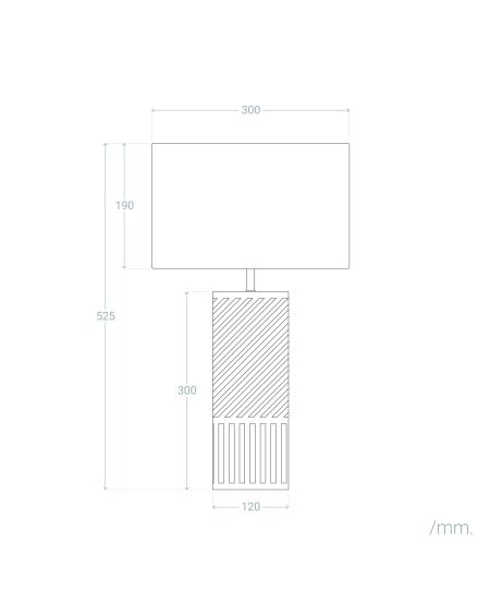 Lampe à Poser Métal et Raphia Artemisa