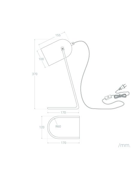 Lampe à Poser Métal Shelley
