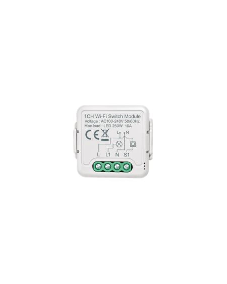 Interrupteur WiFi Compatible avec Interrupteur et bouton-poussoir Conventionnel