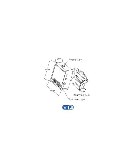 Interrupteur WiFi Compatible avec Interrupteur et bouton-poussoir Conventionnel