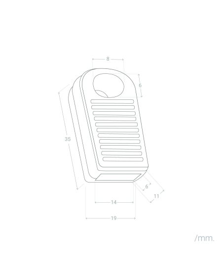 Bouchon d'Extrémité pour Câble Électrique Plat de Guirlande