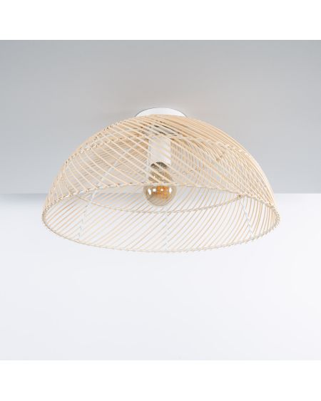 Plafonnier Rond Rotin Ø400 mm Dhoti