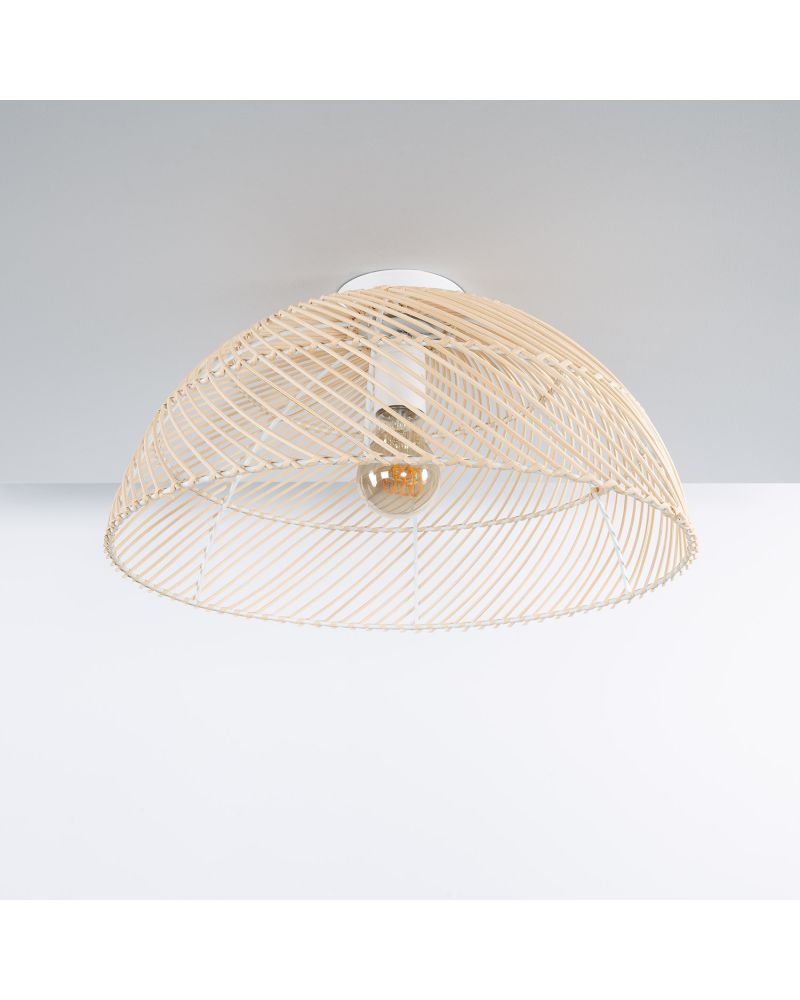Plafonnier Rond Rotin Ø400 mm Dhoti