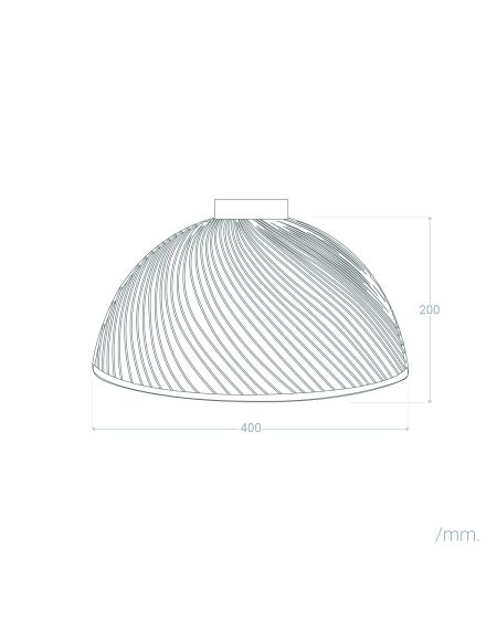 Plafonnier Rond Rotin Ø400 mm Dhoti