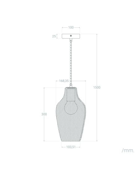 Suspension Verre Allende