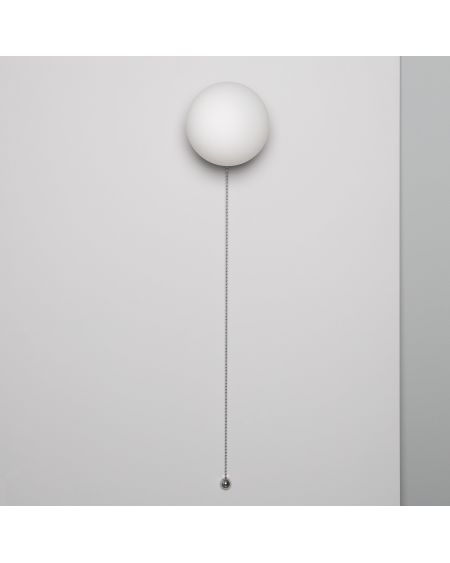 Applique Murale Métal et Verre Silver Orbit