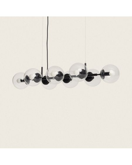 Suspension Métal et Verre Wassily 8 Spots
