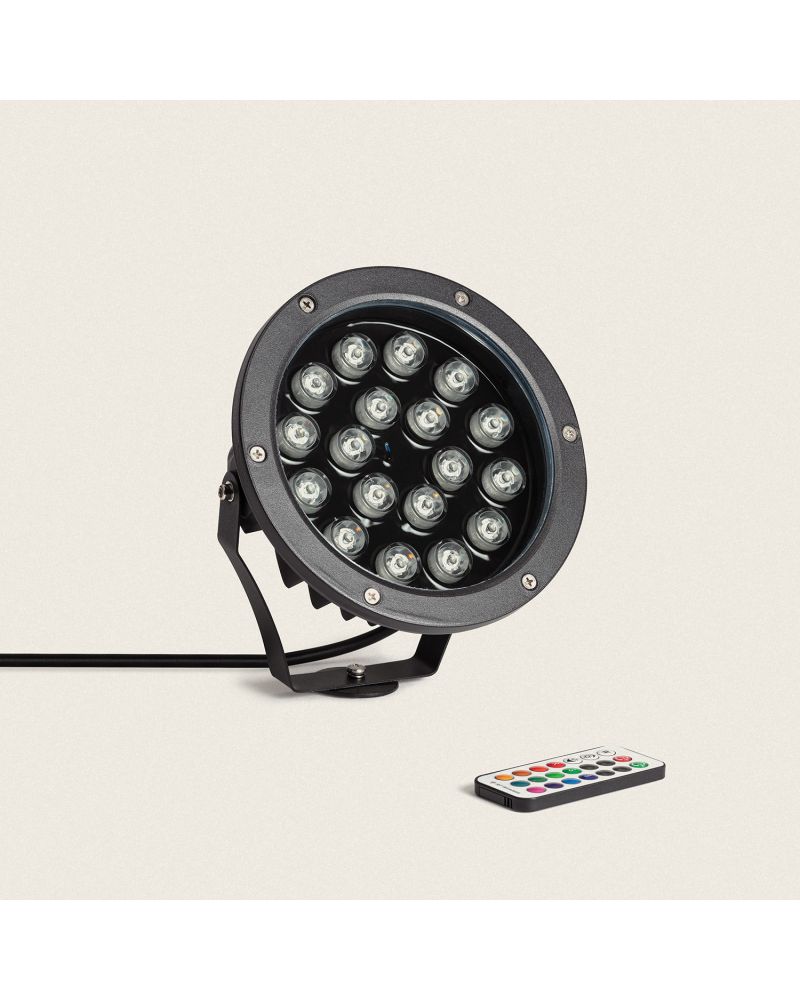 Spot Extérieur LED 18W RGB Colmar sur Piquet