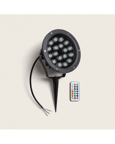 Spot Extérieur LED 18W RGB Colmar sur Piquet