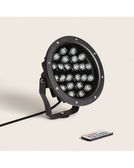 Spot Extérieur LED 24W RGB Colmar sur Piquet
