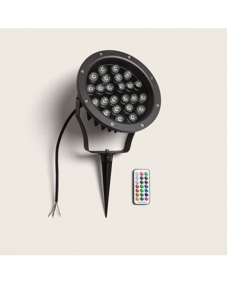 Spot Extérieur LED 24W RGB Colmar sur Piquet