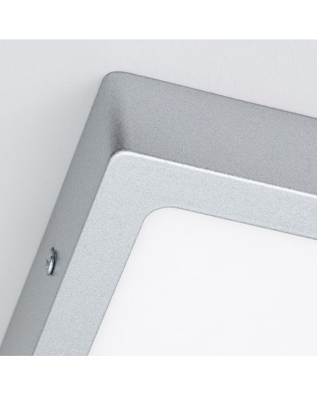 Plafonnier LED 6W Carré Aluminium 105x105 mm Slim CCT Sélectionnable Galán SwitchDimm