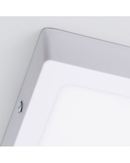 Plafonnier LED 6W Carré Aluminium 105x105 mm Slim CCT Sélectionnable Galán SwitchDimm