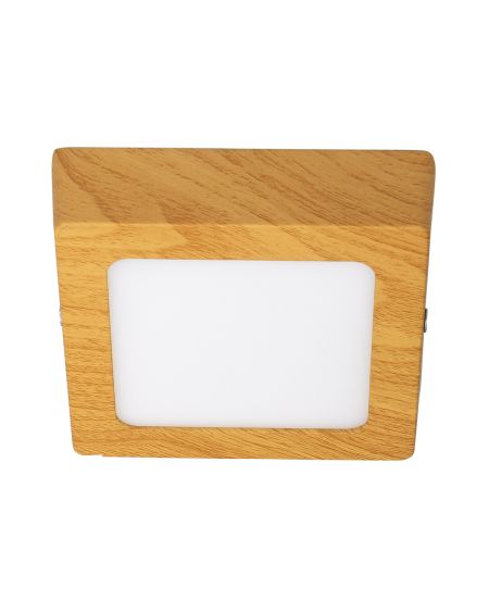 Plafonnier LED 6W Carré Aluminium 105x105 mm Slim CCT Sélectionnable Galán SwitchDimm