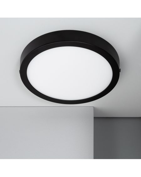 Plafonnier LED 18W Rond Aluminium Ø210 mm Slim CCT Sélectionnable Galán SwitchDimm
