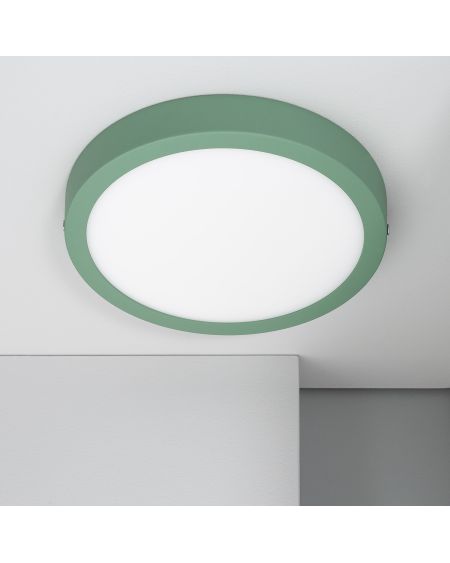 Plafonnier LED 18W Rond Aluminium Ø210 mm Slim CCT Sélectionnable Galán SwitchDimm