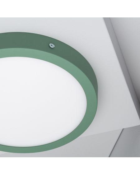 Plafonnier LED 18W Rond Aluminium Ø210 mm Slim CCT Sélectionnable Galán SwitchDimm