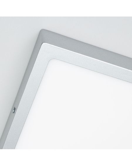 Plafonnier LED 18W Carré Aluminium 210x210 mm Slim CCT Sélectionnable Galán SwitchDimm