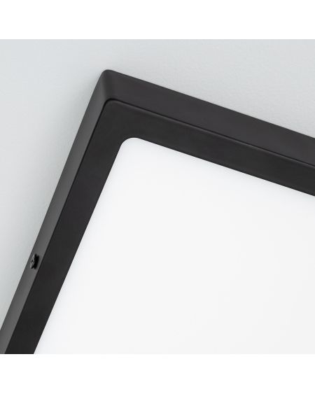 Plafonnier LED 18W Carré Aluminium 210x210 mm Slim CCT Sélectionnable Galán SwitchDimm