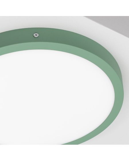 Plafonnier LED 24W Rond Aluminium Ø280 mm Slim CCT Sélectionnable Galán SwitchDimm
