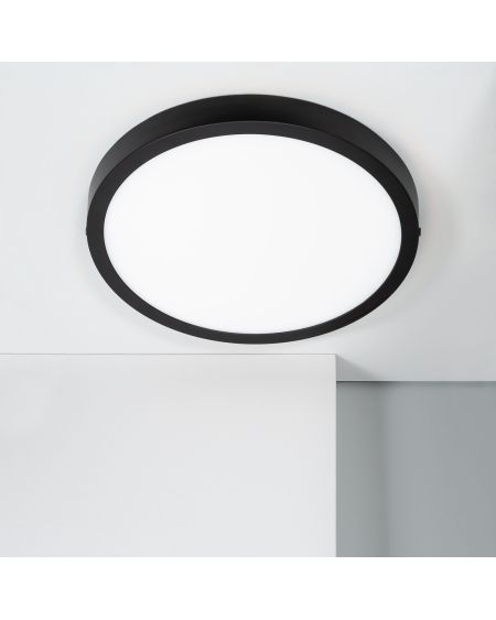 Plafonnier LED 24W Rond Aluminium Ø280 mm Slim CCT Sélectionnable Galán SwitchDimm