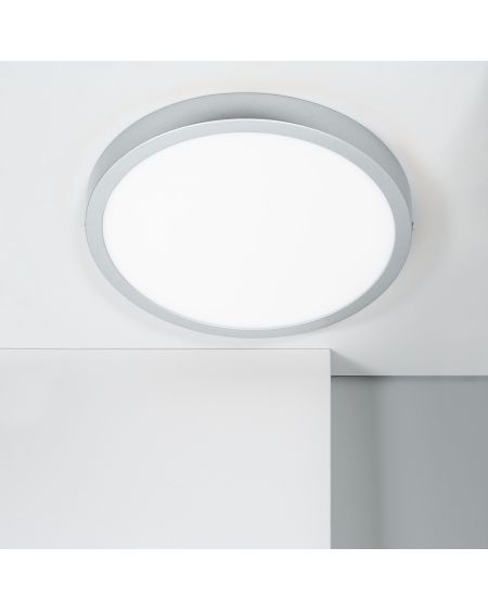 Plafonnier LED 24W Rond Aluminium Ø280 mm Slim CCT Sélectionnable Galán SwitchDimm