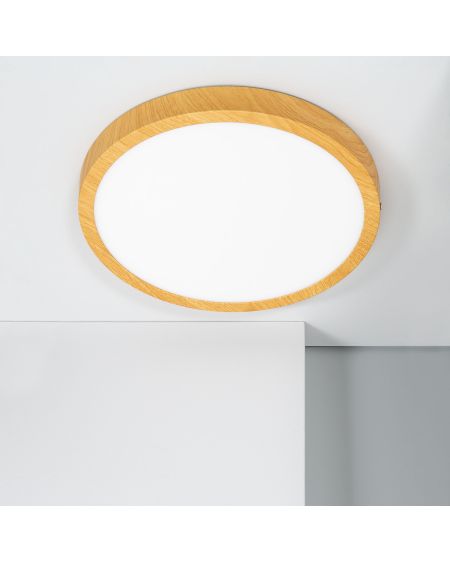 Plafonnier LED 24W Rond Aluminium Ø280 mm Slim CCT Sélectionnable Galán SwitchDimm