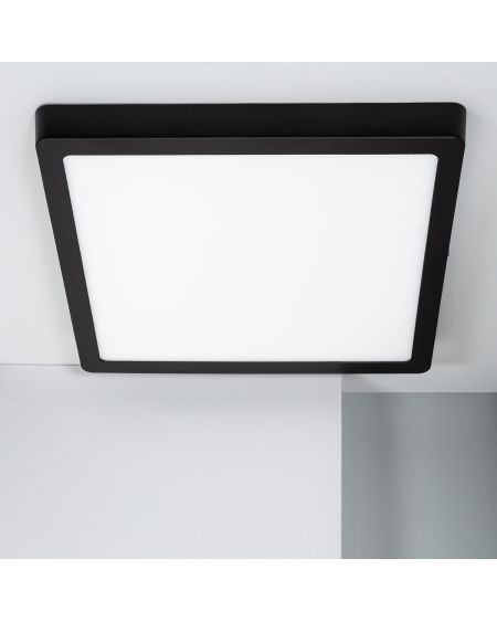 Plafonnier LED Carré Aluminium Slim 24W CCT Sélectionnable Galán 280x280 mm SwitchDimm