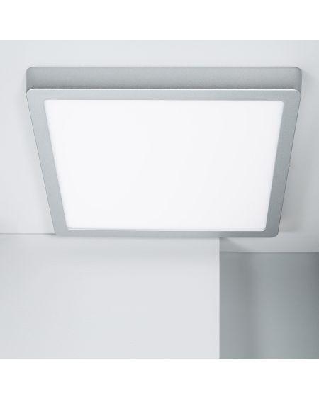 Plafonnier LED Carré Aluminium Slim 24W CCT Sélectionnable Galán 280x280 mm SwitchDimm