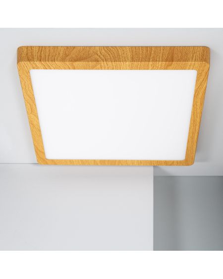 Plafonnier LED Carré Aluminium Slim 24W CCT Sélectionnable Galán 280x280 mm SwitchDimm