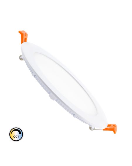 Dalle LED Ronde 12W SwitchCCT Sélectionnable Coupe Ø 155mm Dimmable Compatible avec Télécommande RF V.2