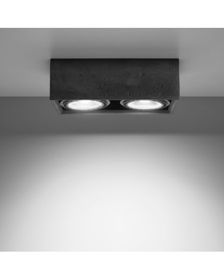 Plafonnier Béton Quatro 2 SOLLUX