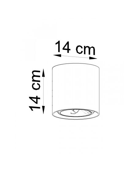 Plafonnier Cullo Béton SOLLUX