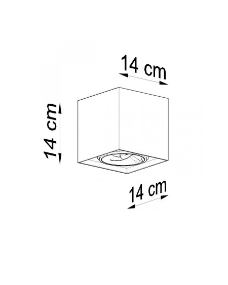 Plafonnier Valde Béton SOLLUX