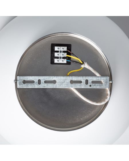 Plafonnier Rond Aluminium Ø305 mm Bosco Silver