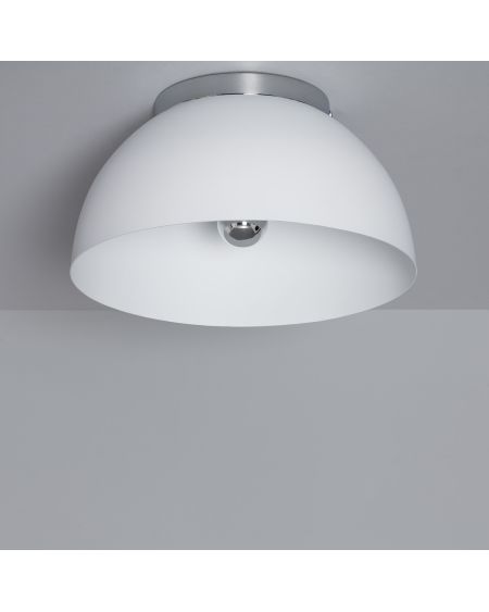 Plafonnier Rond Aluminium Ø305 mm Bosco Silver