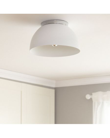 Plafonnier Rond Aluminium Ø305 mm Bosco Silver