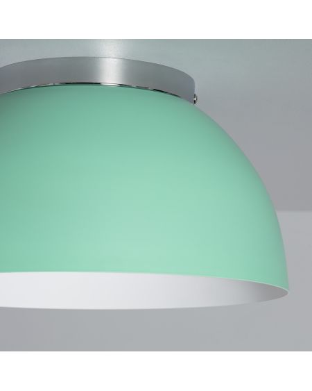 Plafonnier Rond Aluminium Ø305 mm Bosco Silver