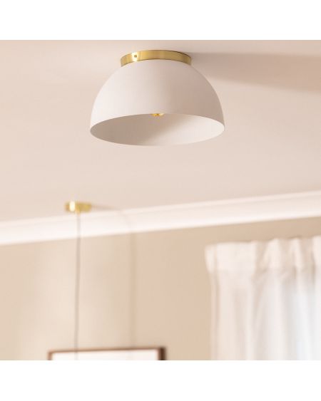 Plafonnier Rond Aluminium Ø300 mm Bosco Gold