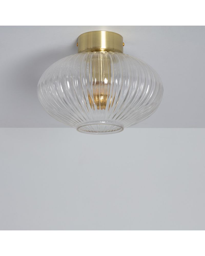 Plafonnier Métal et Verre Prometeo
