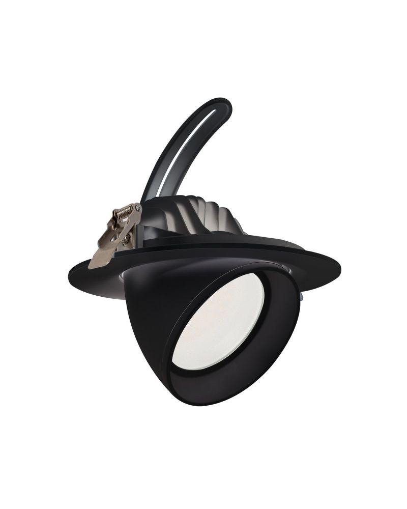 Spot Downlight LED Orientable Rond 24W 120lm/W Noir LIFUD No Flicker Spot Downlight LED Orientable Rond 24W 120lm/W Noir LIFUD No Flicker
