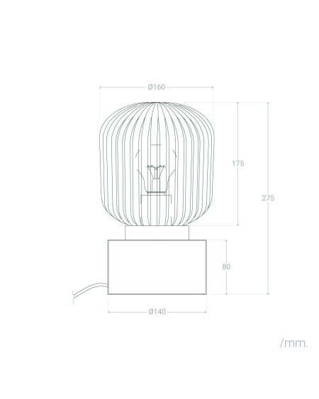 Lampe à Poser Métal et Verre Windsor