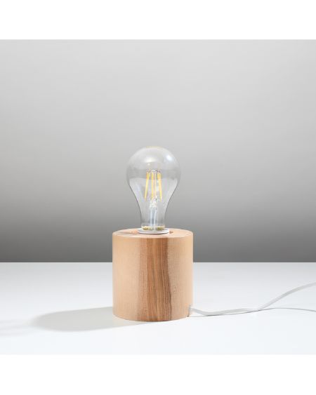 Lampe à Poser Bois Salgado SOLLUX